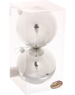 Елочная игрушка Новогодние шары 10 см 201 0707 Серпантин