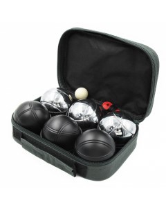 Игровой набор Петанк 6 шаров стальной черный 207 204 Street hit