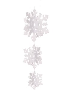 Новогоднее украшение Снежинки белый 196 766 Серпантин