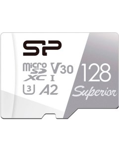Карта памяти microSD 128GB Superior Pro A2 microSDXC Class 10 UHS I SP128GBSTXDA2V20 Silicon power