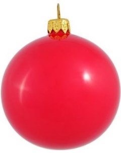 Елочная игрушка и новогоднее украшение Шар для елки д 8см эмаль красный Orbital