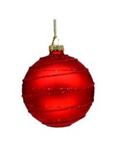 Набор шаров 8см 4шт стекло красный арт EBV045054 EBV045061 Christmas touch