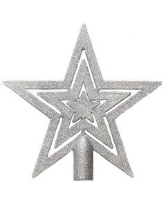 Новогоднее украшение Верхушка Серебряная звезда 20 19 2см арт 86453 Magic time