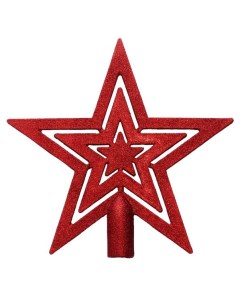 Новогоднее украшение Верхушка Красная звезда 20 19 2см арт 86452 Magic time