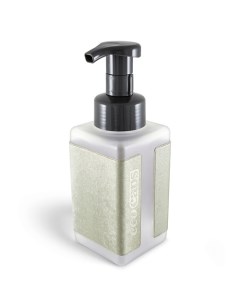 Диспенсер для жидкого мыла с наклейкой из эко кожи светлое золото Ecocaps