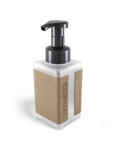 Диспенсер для жидкого мыла с наклейкой из эко кожи бежевый Ecocaps