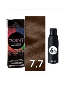 Краска для волос тон 7 7 Средне русый коричневый Оксид 6 Point