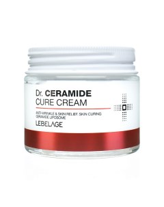 Крем для лица с Керамидами Улучшающий рельеф кожи Dr Ceramide Cure Cream 70 Lebelage