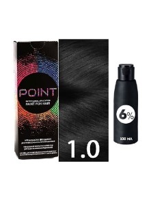 Краска для волос тон 1 0 Чёрный Оксид 6 Point