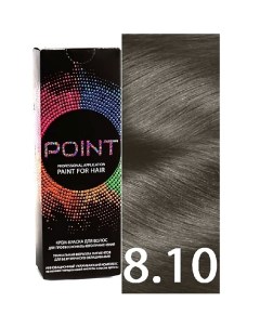 Краска для волос тон 8 10 Блонд пепельный для седых волос Point