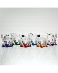 Набор стаканов для виски quadro прозрачный Crystalite bohemia