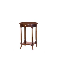 Стол овальный коричневый 54x70x42 см Satin furniture