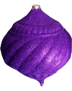 Новогоднее украшение Юла 15 см парча уп 2 шт фиолетовый Greenterra