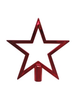Новогоднее украшение звезда верхушка Красная вершина 20x19 5см арт 89145 Magic time