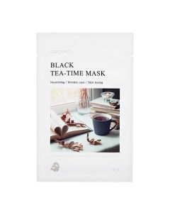 Маска для лица TEA TIME c экстрактом листьев черного чая питательная 30 Detoskin