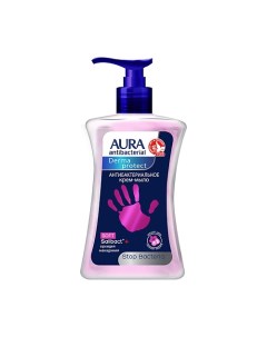 Antibacterial Крем мыло антибактериальное Derma Protect Soft Орхидея и Макадамия 250 Aura