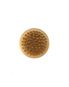 Массажная щетка для сухого массажа круглая натуральная щетина с покрытием Lei