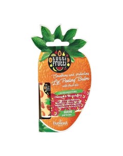 Бальзам скраб для губ апельсин и клубника c фруктовыми маслами гладкость и защита 10 Tutti frutti