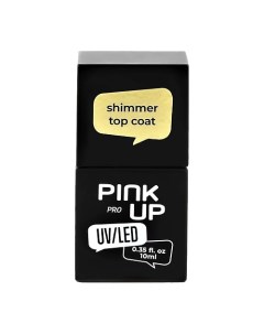 Верхнее покрытие для ногтей UV LED PRO с шиммером Pink up
