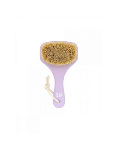 Массажная щетка для сухого массажа тампико с покрытием фиолетовая Lei