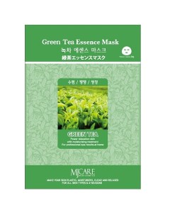 Маска тканевая Зеленый чай для лица 23 Mjcare