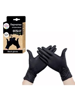 Нитриловые перчатки Black размер M Ecolat