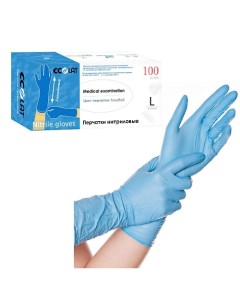 Удлиненные нитриловые хозяйственные перчатки размер M Ecolat