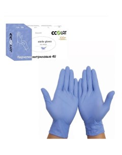 Перчатки нитриловые неопудренные 4U for you размер M Ecolat