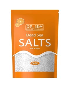 Натуральная минеральная соль Мертвого моря обогащенная экстрактом апельсина 500 Dr. sea