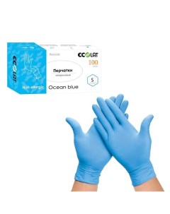 Перчатки нитриловые Ocean Blue размер M Ecolat