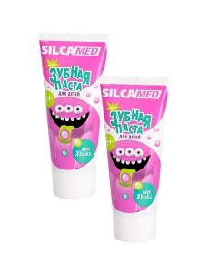 Детская зубная паста со вкусом жвачки 65 Silcamed