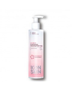 Очищающий крем гель для умывания c про и пребиотиками Skinbiom 150 Icon skin