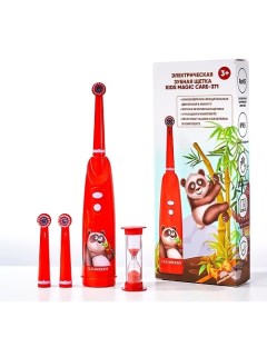 Электрическая зубная щетка детская Kids Magic Care панда Понго Cleardent