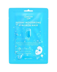 Корейская гиалуроновая тканевая маска для мгновенного увлажнения лица Nollam lab