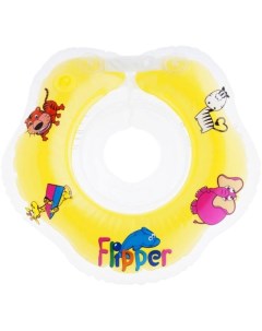 Круг на шею Flipper для купания малышей желтый FL001 Roxy-kids