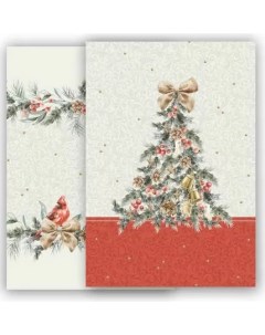 Набор полотенец Рождественская классика 2шт 45х65см арт 410802 Listelle collection