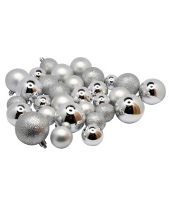 Набор шаров 30 шт 6 5 4 см серебро N4 LX30BALL SILVER Christmas touch