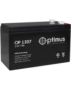 Аккумулятор для ИБП OP 1207 Optimus
