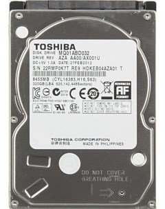 Жесткий диск Жёсткий диск 320GB MQ01ABD032 MQ01ABD032 Toshiba