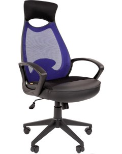 Офисное кресло 840 TW 05 черный синий Chairman