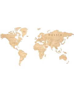 Панно Карта мира XXL 3195 Woodary