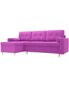 Угловой диван Белфаст 492 левый 59069 вельвет фиолетовый Mebelico
