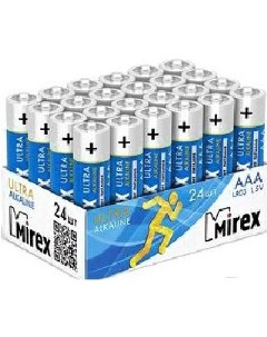 Батарейка аккумулятор зарядное щелочная R03 AAA 1 5V Шоубокс 24 шт Mirex