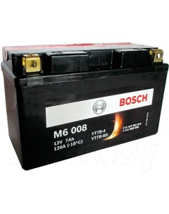 Аккумулятор M6 YT7B 4 YT7B BS 507901012 7 А ч 0092M60080 Bosch