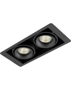Встраиваемый точечный светильник DL18615 02WW SQ Shiny black Black Donolux