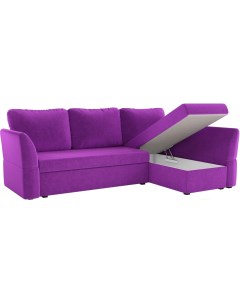 Угловой диван Гесен 100 правый 60062 микровельвет фиолетовый Mebelico