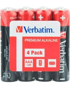 Батарейка AAA LR03 4 шт 49500 Verbatim