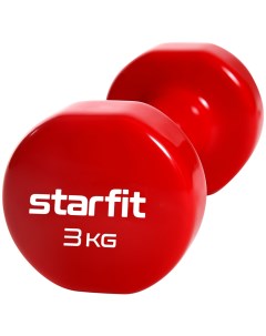 Гантель Core DB 101 3 кг красный Starfit