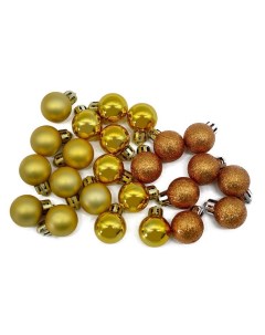 Набор шаров ёлочных N4 2524ABY 24 шт 2 5 см золотой Christmas touch