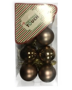 Набор шаров 16 шт 4 см коричневый N3 4016AB Christmas touch